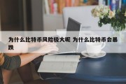 为什么比特币风险极大呢 为什么比特币会暴跌