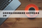 比特币钱包分类有哪些类型 比特币钱包有多少种