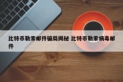 比特币勒索邮件骗局揭秘 比特币勒索病毒邮件