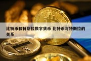 比特币和特斯拉数字货币 比特币与特斯拉的关系