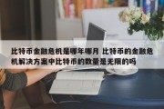 比特币金融危机是哪年哪月 比特币的金融危机解决方案中比特币的数量是无限的吗